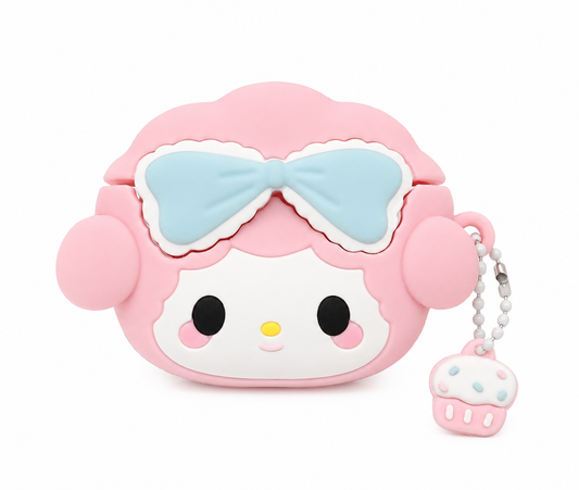 Funda de Personaje con Moño y Llavero para AirPods 3