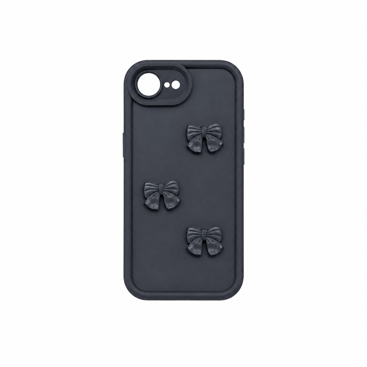 Funda Silicona 3D Moños para iPhone 16e/17e