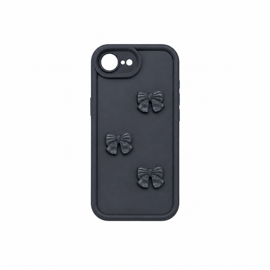 Funda Silicona 3D Moños para iPhone 16e/17e