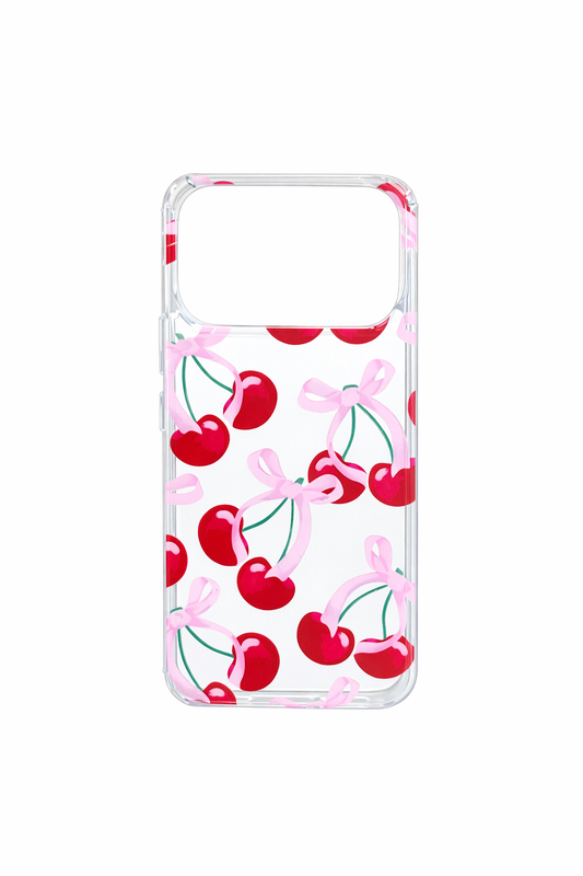 Funda Cherry Bow Edition con Protección Reforzada para iPhone 17 Pro Max