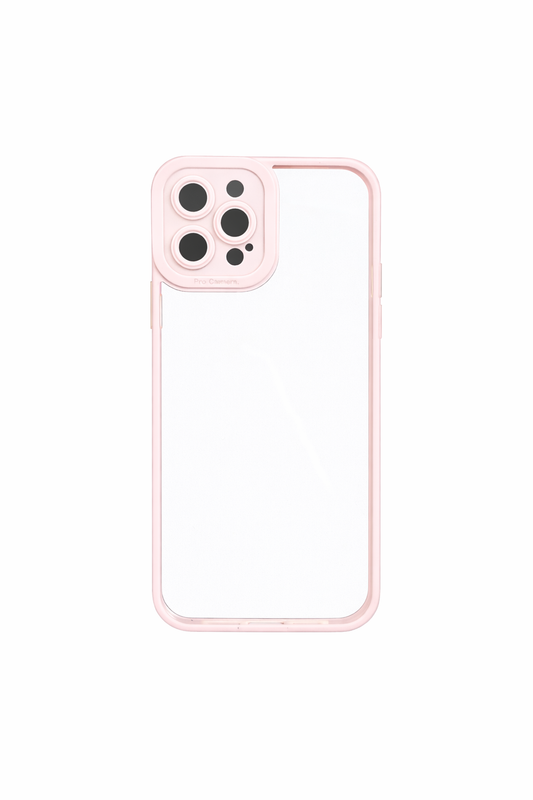 Funda Minimalist Color Frame con Protector de Lente para iPhone 12 Pro Max