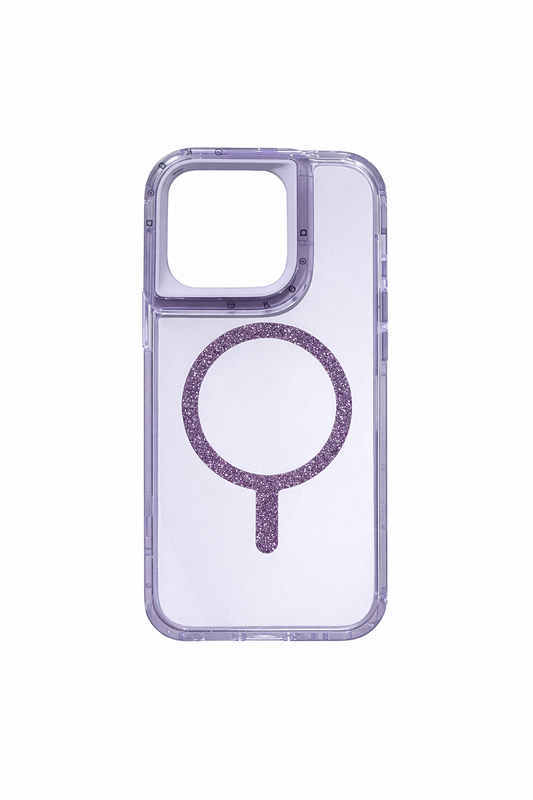 Funda Crystal Glitter Mag-Series con Protección Reforzada para iPhone 16 Pro