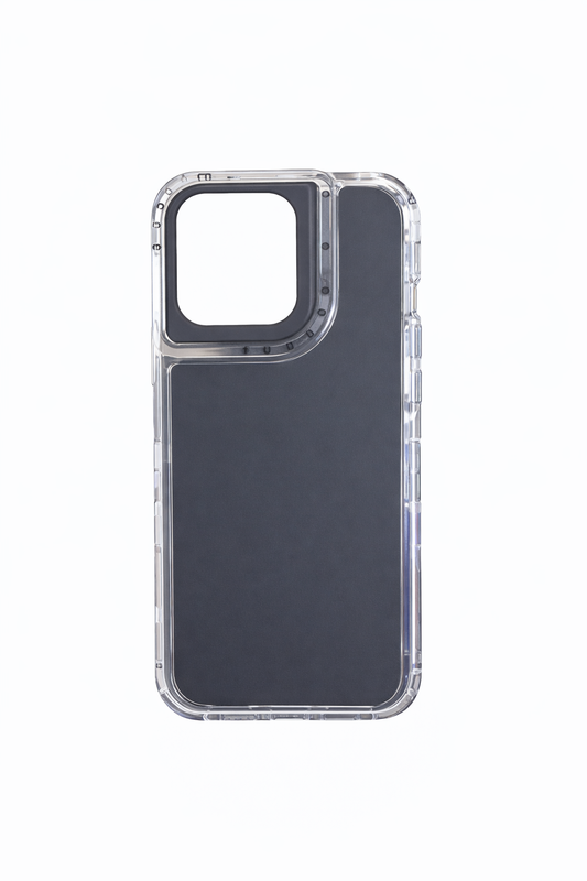 Funda Hybrid Matte con Protector de Lente Reforzado para iPhone 15 Pro