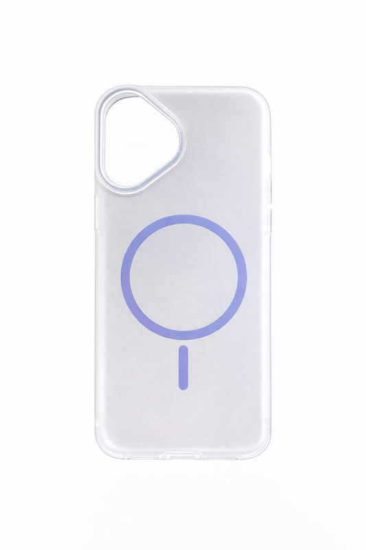 Funda Crystal Clear Mag-Series con Anillo Lavender para iPhone 16 Plus