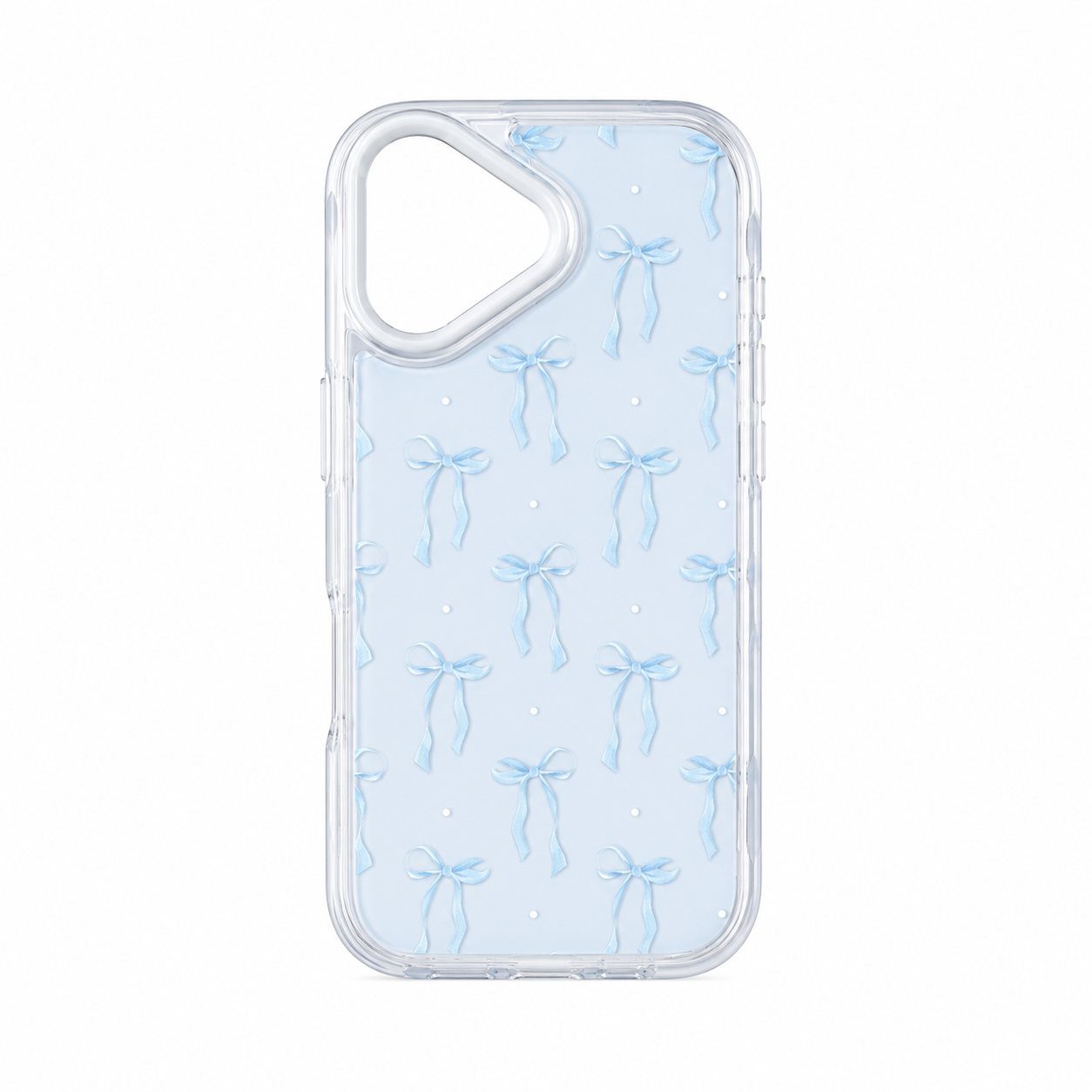 Funda Cristal Estampado Lazos Coquette para iPhone 17