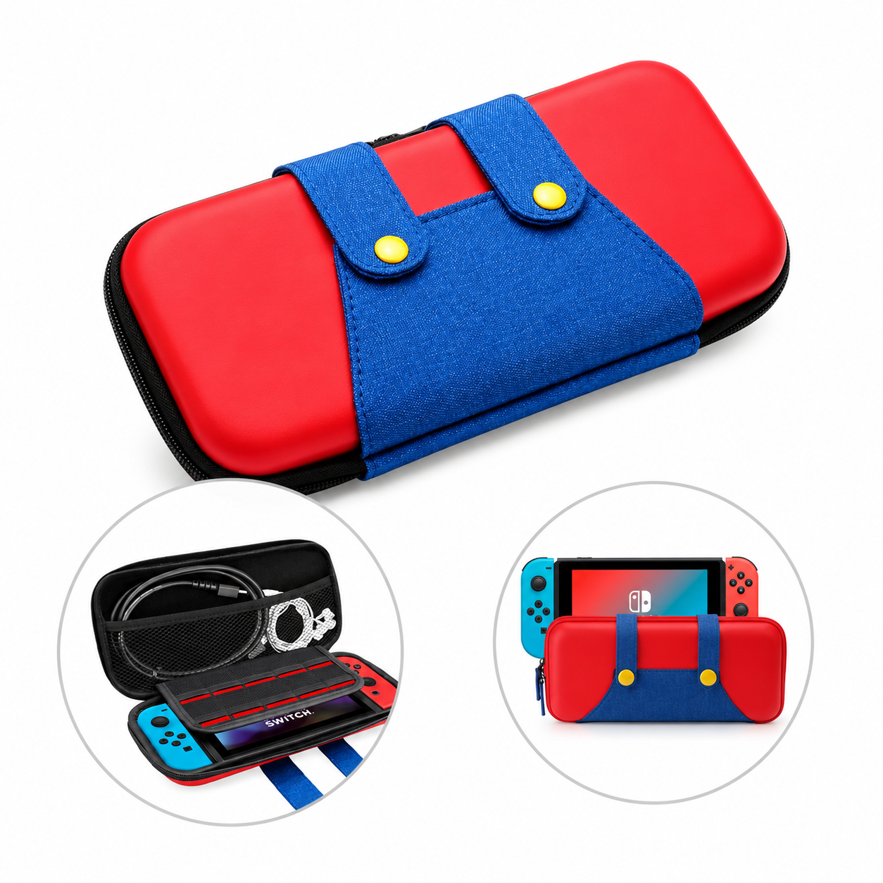 Funda Viaje Hard Shell Diseño Mario para Nintendo Switch
