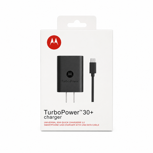 Cargador Motorola TurboPower 30W + Cable Micro USB