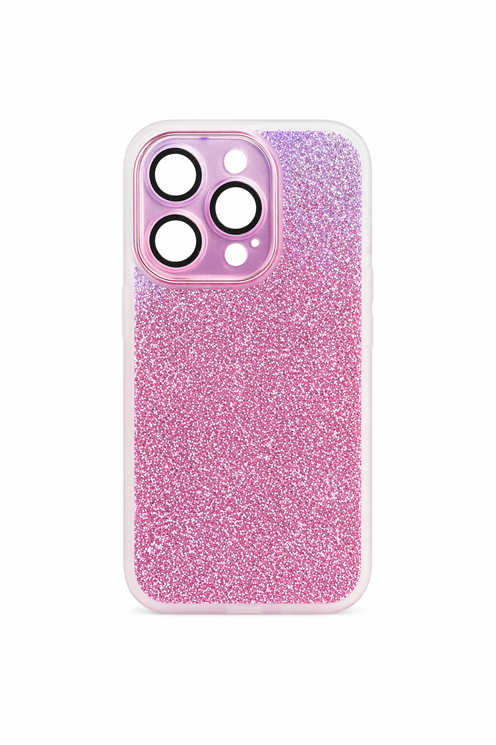 Funda Glitter con Protector de Cámara para iPhone 14 Pro