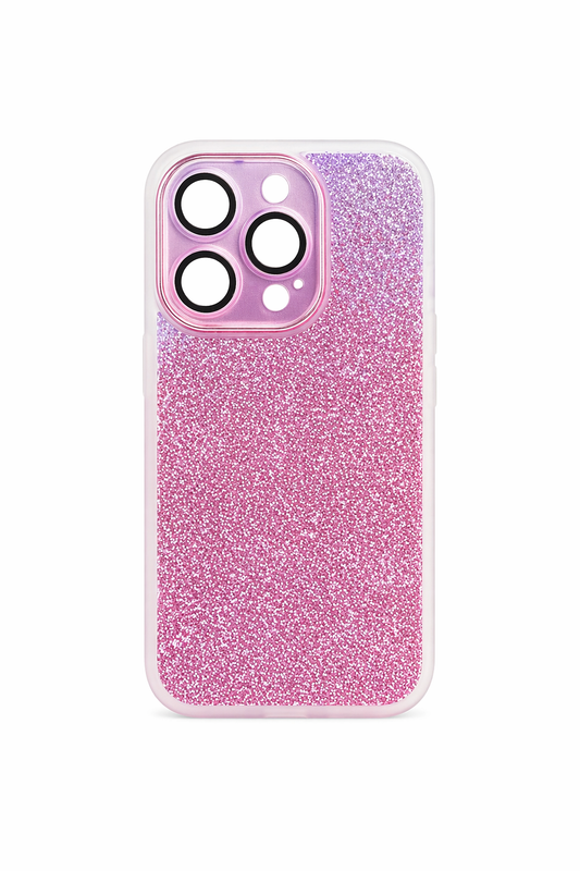 Funda Glitter con Protector de Cámara para iPhone 14 Pro