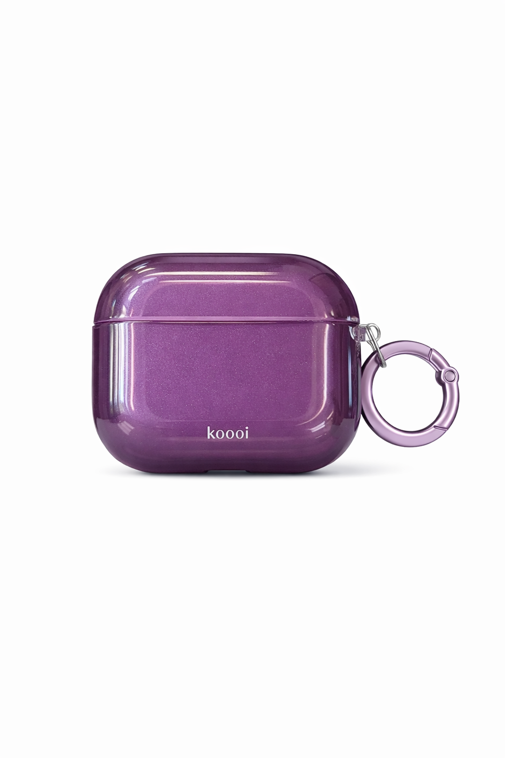 Funda Metal Shimmer Koooi para AirPods 3 con Llavero