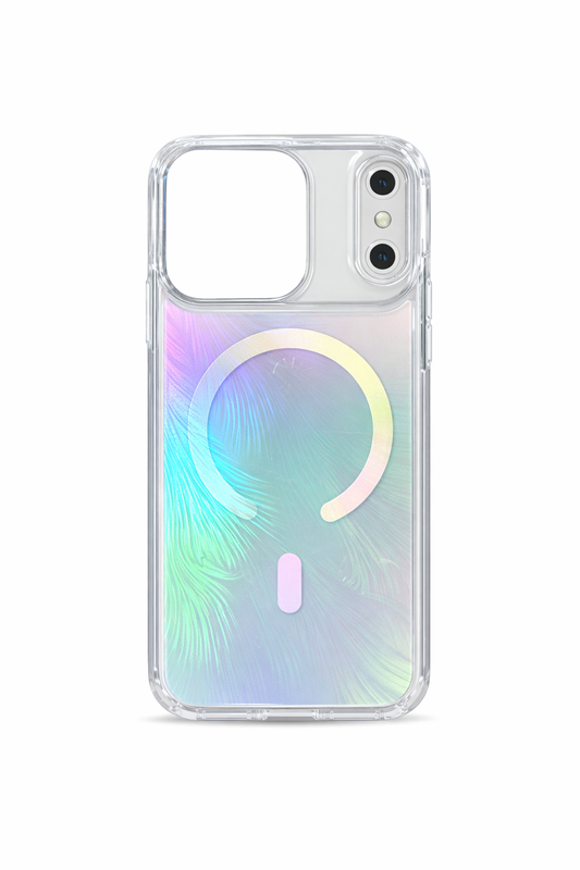 Funda Crystal MagSafe Iridescent Feather para iPhone 17 Pro