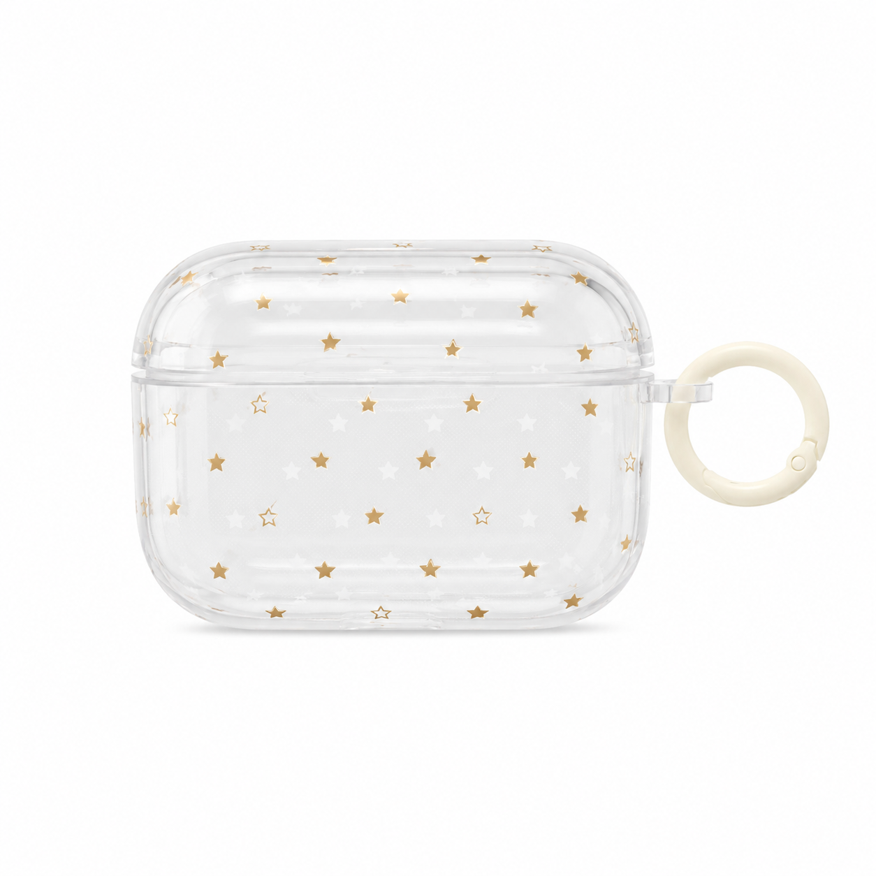 Funda Transparente Estrellas Doradas para AirPods Pro 3