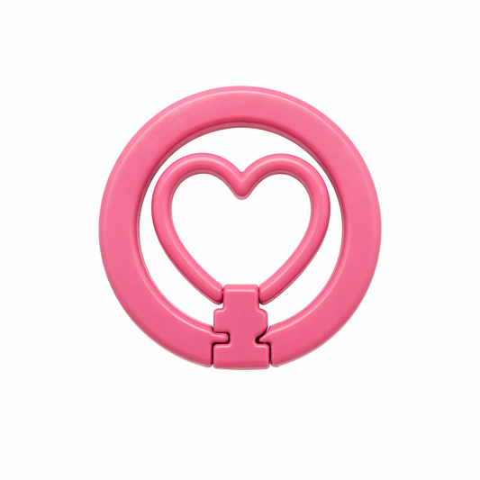 Anillo Magnético Adhesivo de Corazón para Celular