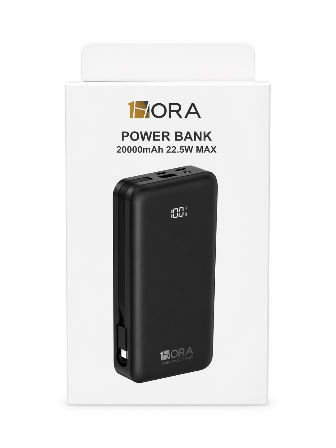 Power Bank 20,000mAh Carga Rápida 22.5W con Pantalla Digital