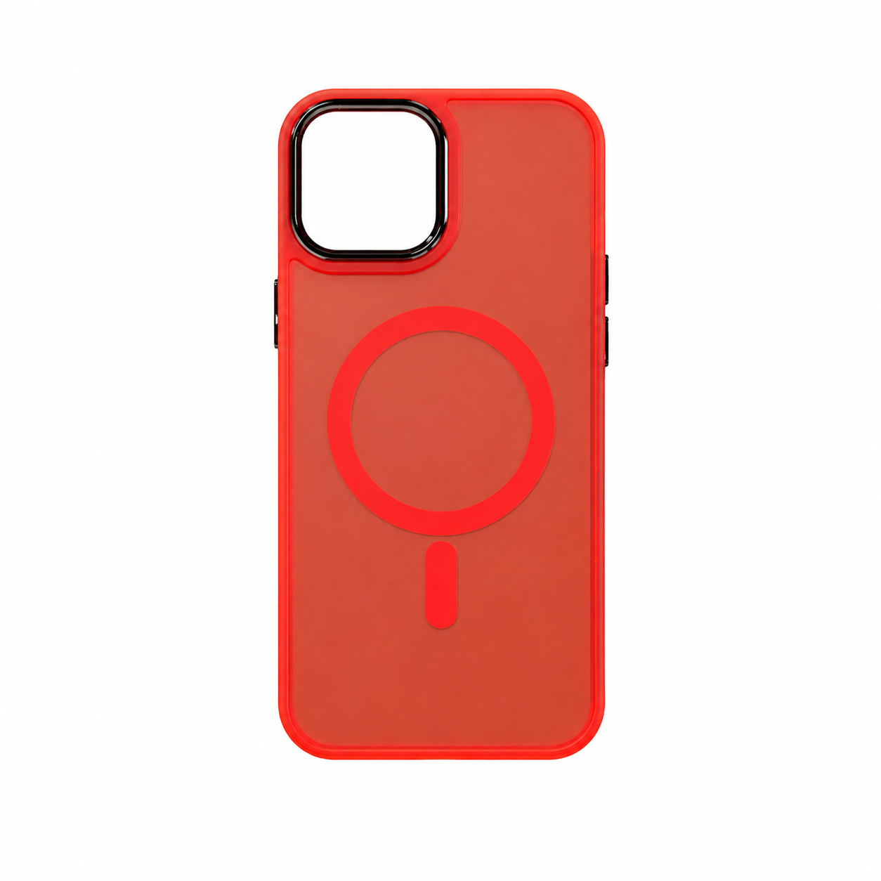 Funda Frosted MagSafe Marco Cromado para iPhone 12 Pro Max