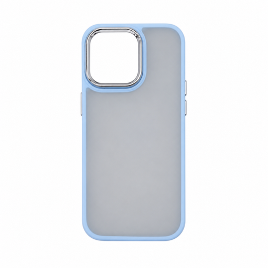 Funda Frosted Acento Cromado para iPhone 15 Pro Max