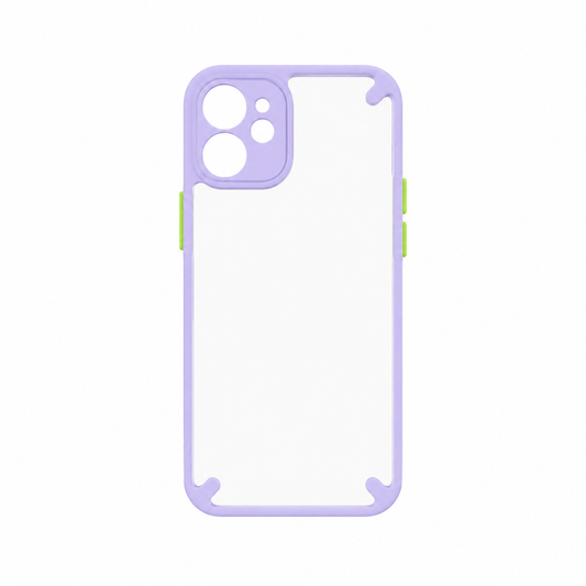 Funda Transparente Bumper Bicolor iPhone 12 Mini