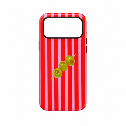 Funda Ilustración Aceitunas Rayas para iPhone 17 Pro Max