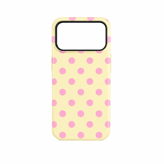 Funda Rigida con Estampado de Lunares para iPhone 17 Pro Max