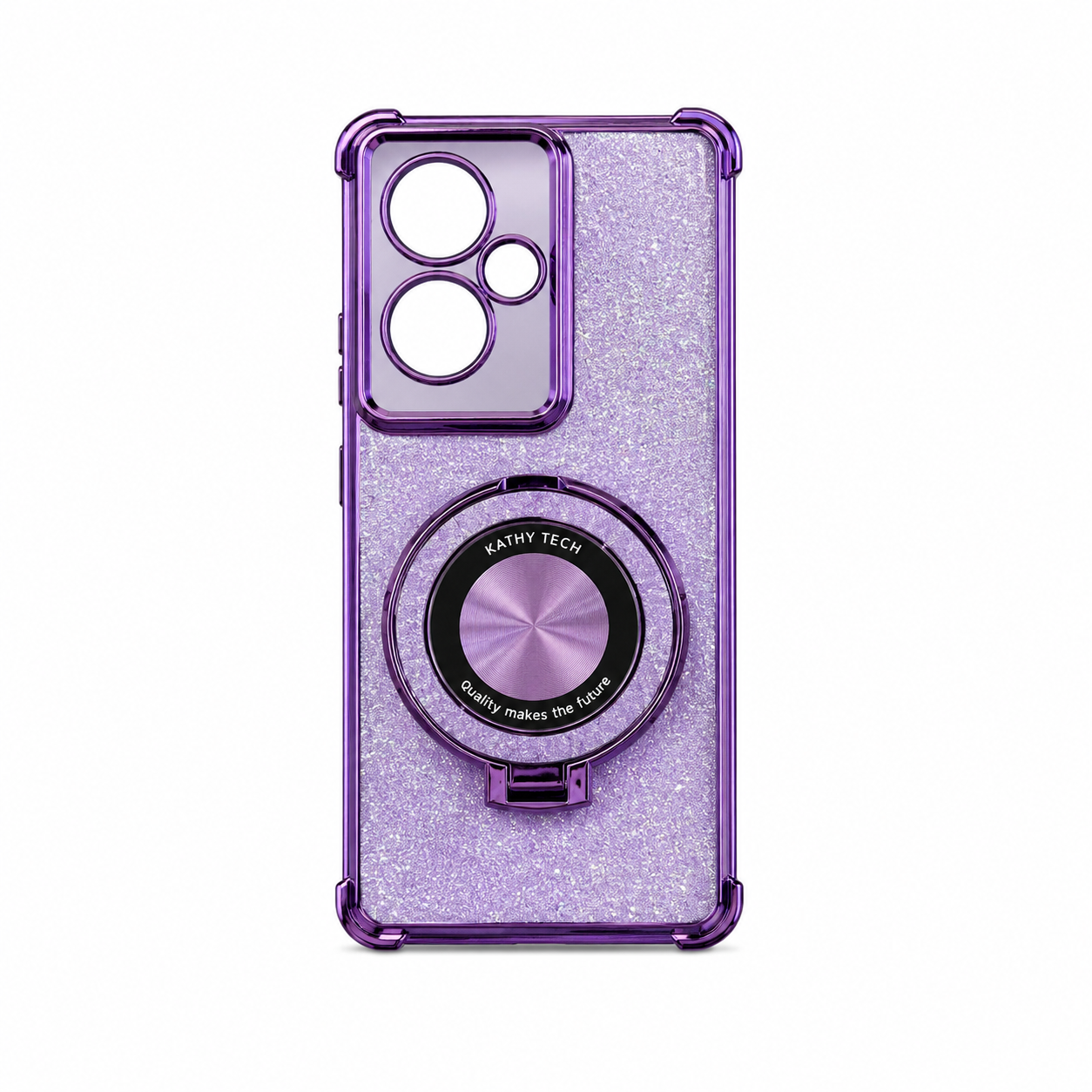 Funda Glitter con Anillo Soporte para Oppo A79