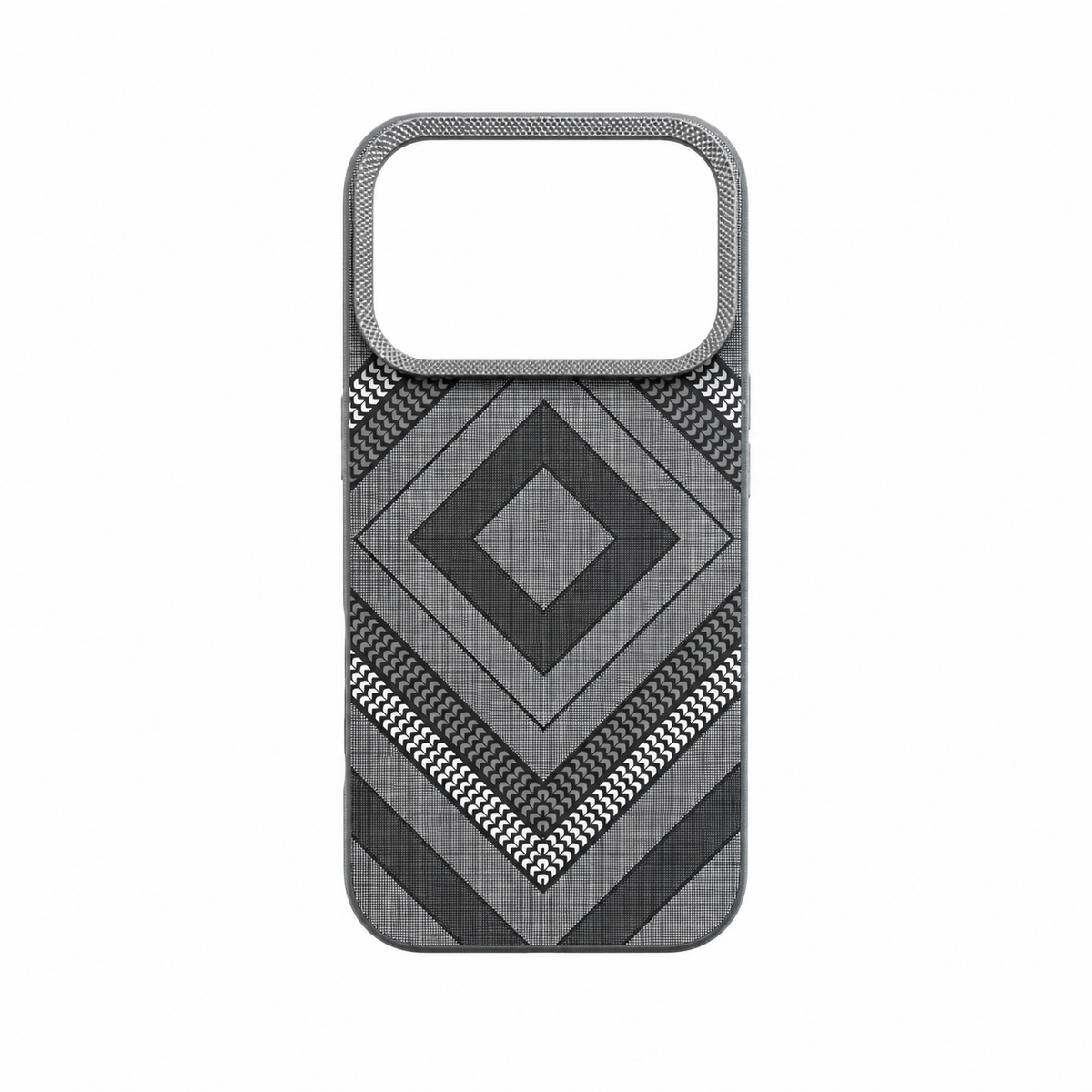 Funda Tejido Geométrico Diamante para iPhone 17 Pro