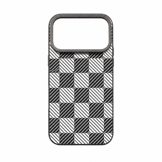 Funda Tejido Cuadros Óptico para iPhone 17 Pro