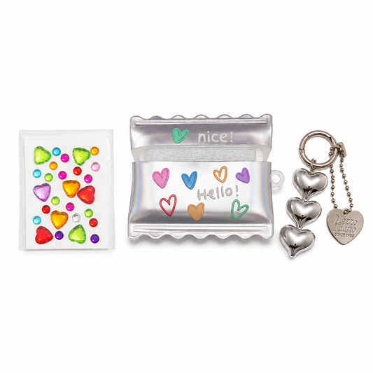 Funda Mezzo Piano Corazones Set Dije para AirPods Pro 2