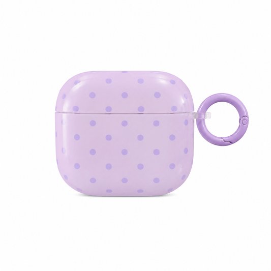 Funda Lunares Glossy Mosquetón para AirPods 4