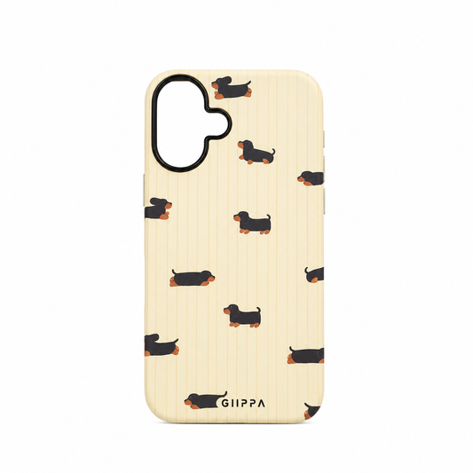 Funda GIIPPA Dachshund Rayas para iPhone 16