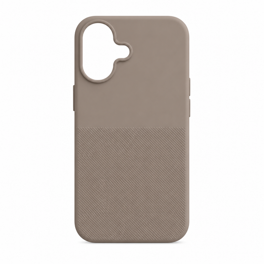 Funda Dual Textura Canvas Silicona Mate para iPhone 17