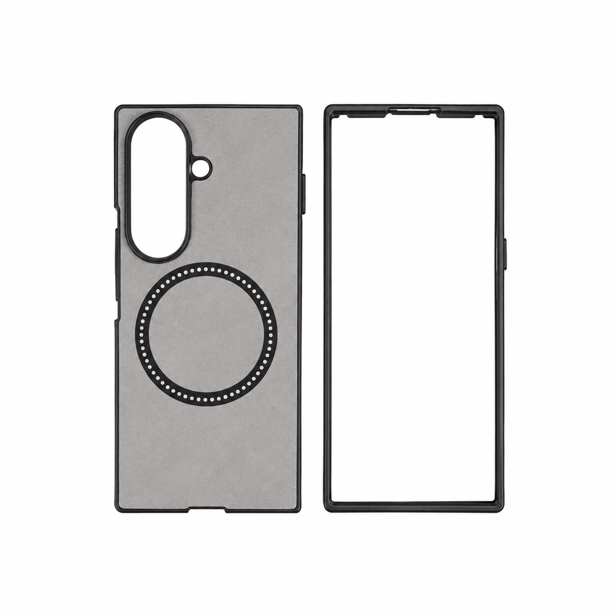 Funda 2 Piezas Magnética Cuero Ante Samsung Z Fold 7