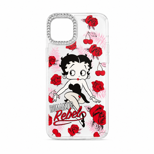 Funda Betty Boop Romantic Rebel para iPhone 13 14 15