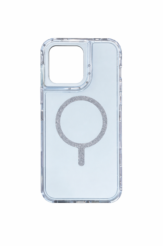 Funda Transparente Glitter MagSafe para iPhone 14 Pro Max