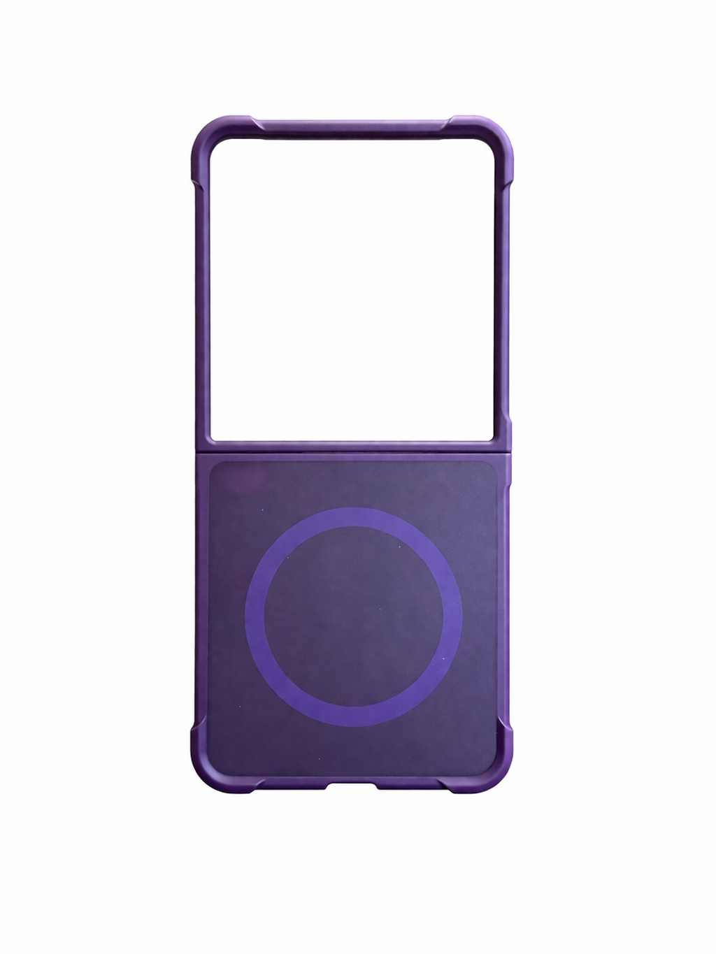 Funda MagSafe Morada de Dos Piezas para Samsung Z Flip 7