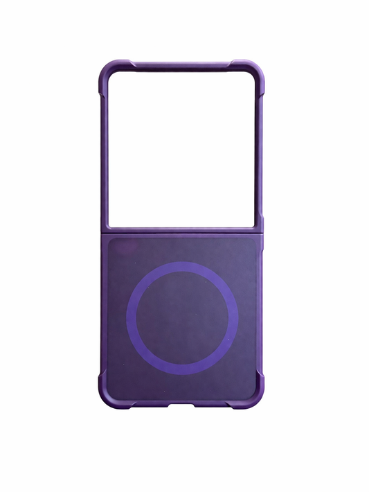 Funda MagSafe Morada de Dos Piezas para Samsung Z Flip 7