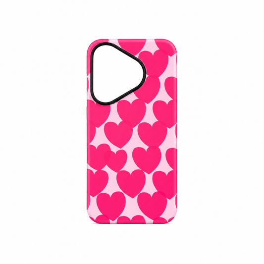 Funda Premium Impresion Corazones para Pura 70