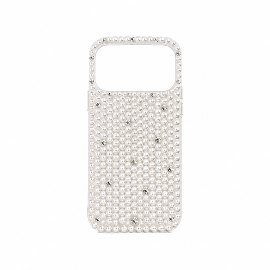 Funda de Perlas con Cristales Premium para iPhone 17 Pro Max