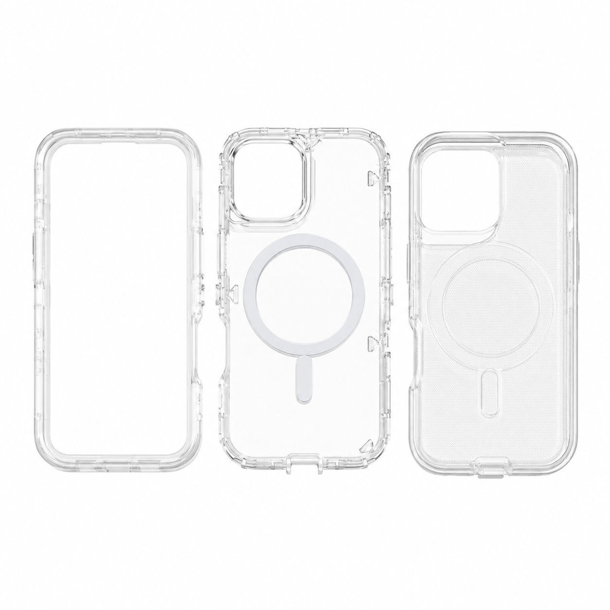 Funda 3 Piezas MagSafe Cristal 360° para iPhone 17
