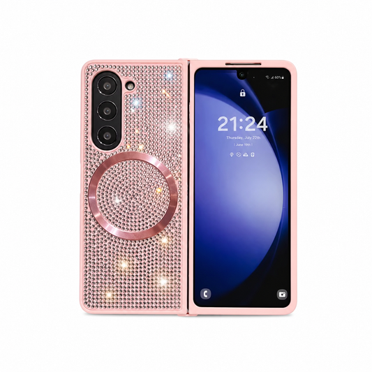 Funda Luxury Diamond con MagSafe para Samsung Fold 7