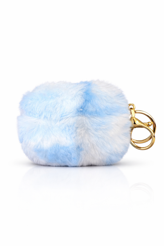 Funda Peluche Suave con Aro Metálico para AirPods Pro 1 y 2