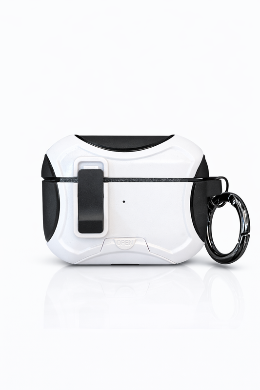 Funda Rugged Antigolpes con Clip Metálico para AirPods Pro 1 y 2