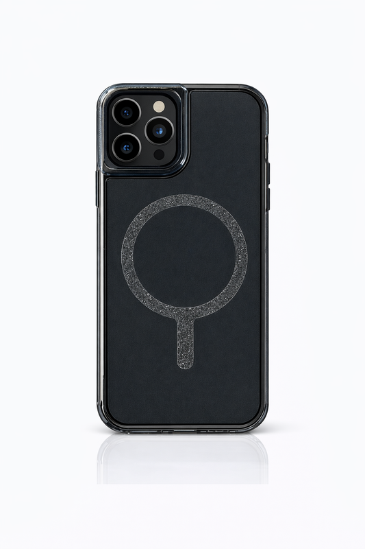 Funda MagSafe Antigolpes con Aro Brillante para iPhone 15 Pro Max