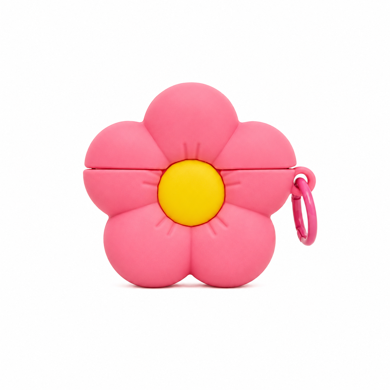 Funda De Silicon 3D Flor Con Gancho para AirPods 4