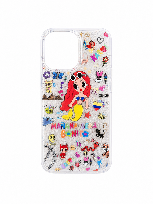Funda Mañana Será Bonito con Glitter para iPhone 14 Pro Max