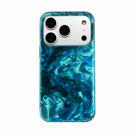 Funda Mármol Cian Artístico para iPhone 17 Pro Max