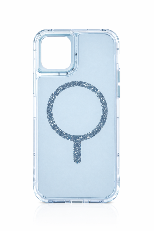 Funda Transparente Reforzada con MagSafe Brillante para iPhone 12 / 12 Pro