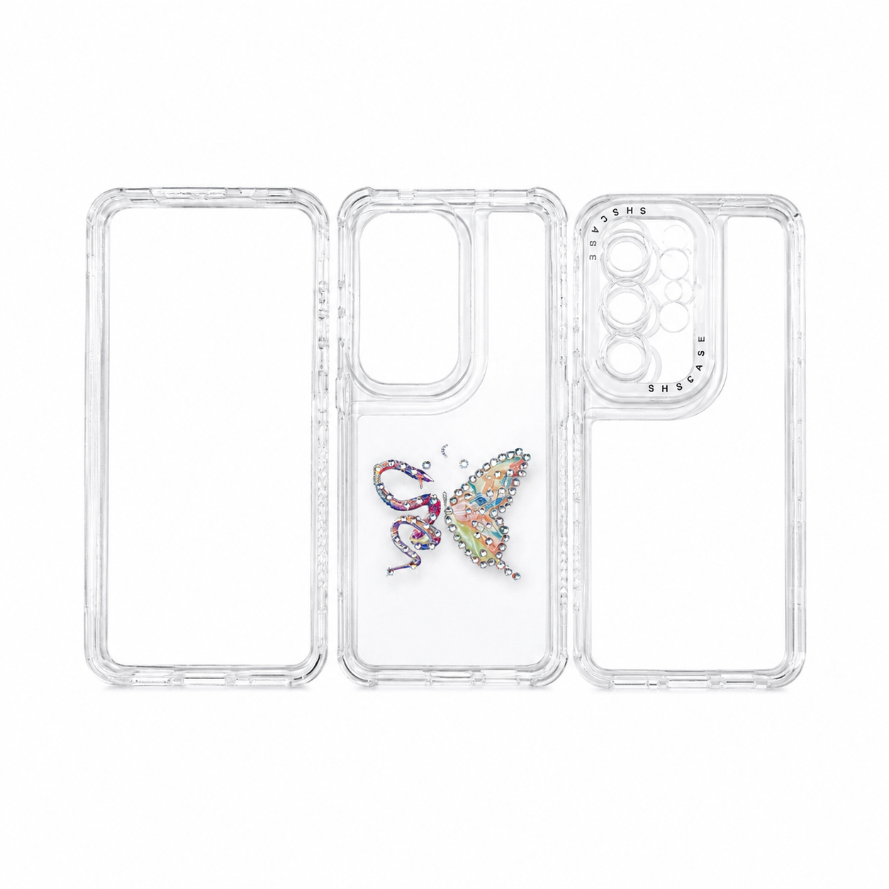 Funda de 3 Partes con Brillos para Samsung S26 Ultra