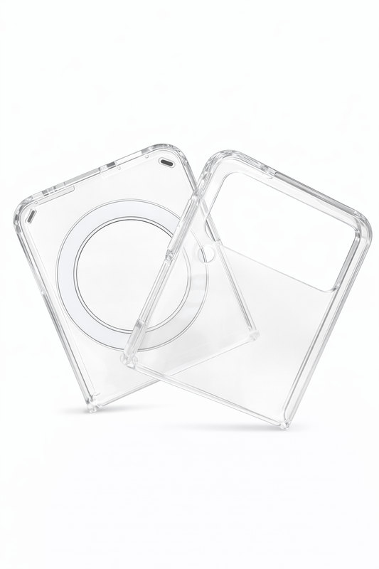 Funda Transparente Rígida con Aro Magnético para Samsung Galaxy Z Flip 4