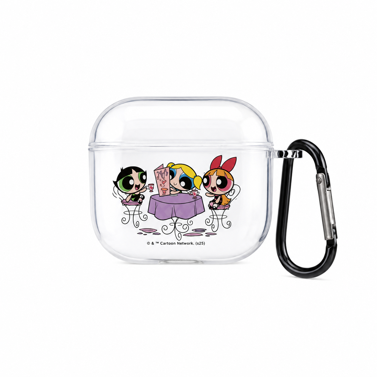 Funda Transparente Animada Con Gancho para AirPods 4