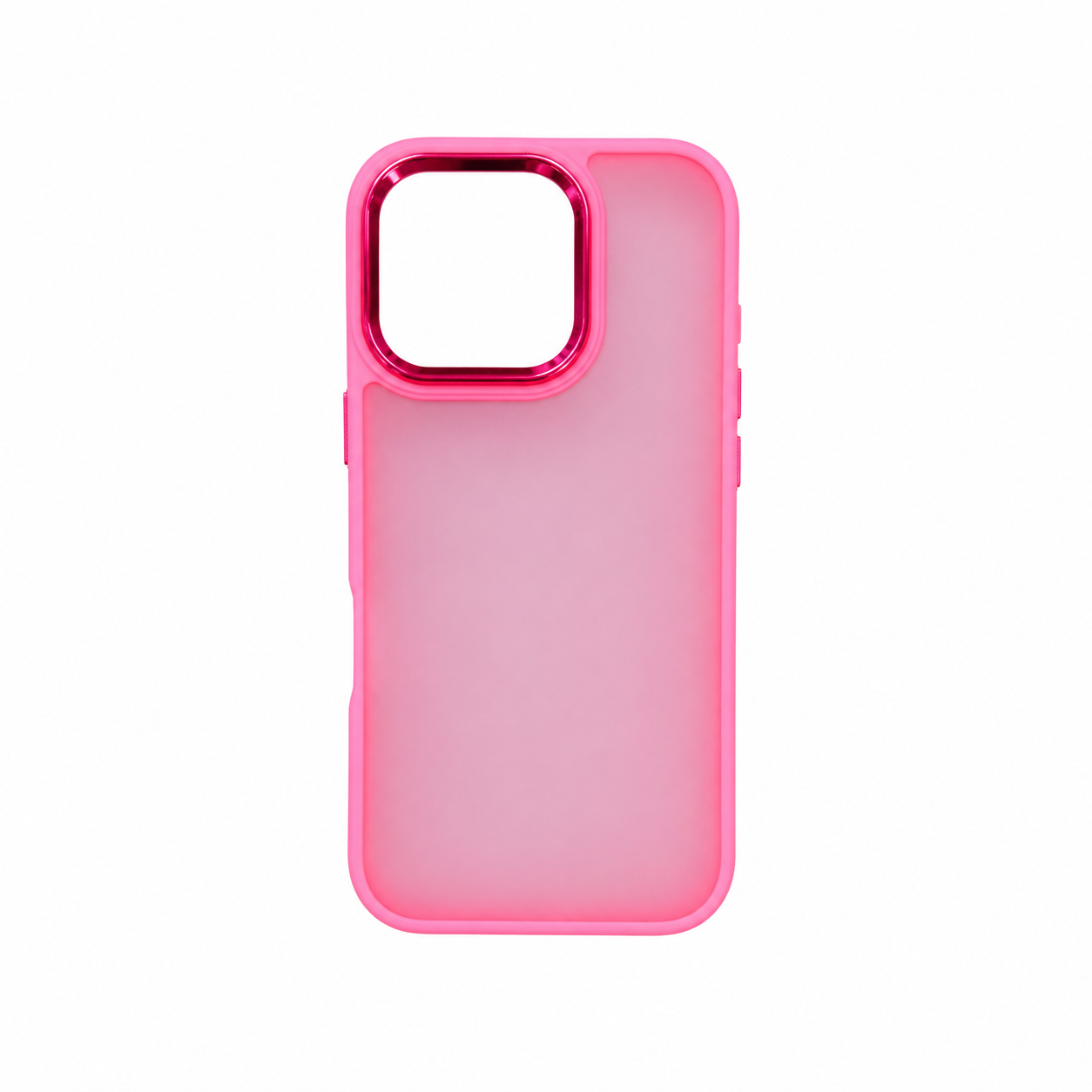 Nombre: Funda Matte Neon con Marco Cromado para iPhone 16 Pro